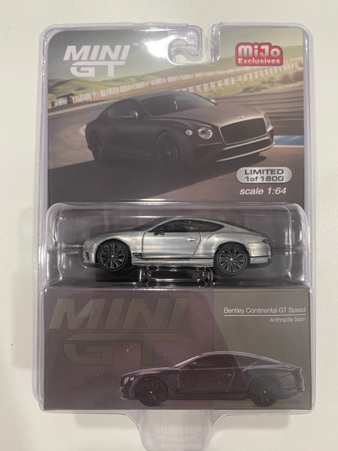 CHASE CAR 1/64 Mini GT 2022 Bentley Continental GT Speed (Chrome Silver) Diecast Car Model CHASE CAR 1/64 Mini GT 2022 Bentley Continental GT Speed (Chrome Silver) Diecast Car Model