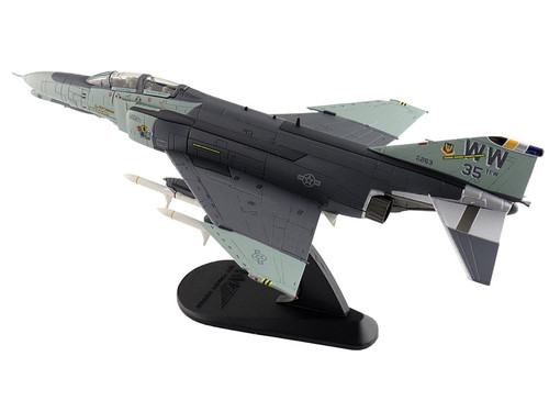 McDonnell Douglas F-4G Phantom II Fighter-Bomber Aircraft "Wild Weasels 69-7253 561st TFS 35th TFW George AFB" (1991) United States Air Force "Air Power Series" 1/72 Diecast Model by Hobby Master McDonnell Douglas F-4G Phantom II Fighter-Bomber Aircraft "Wild Weasels 69-7253 561st TFS 35th TFW George AFB" (1991) United States Air Force "Air Power Series" 1/72 Diecast Model by Hobby Master
