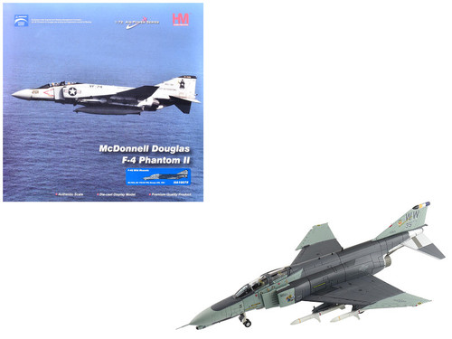 McDonnell Douglas F-4G Phantom II Fighter-Bomber Aircraft "Wild Weasels 69-7253 561st TFS 35th TFW George AFB" (1991) United States Air Force "Air Power Series" 1/72 Diecast Model by Hobby Master McDonnell Douglas F-4G Phantom II Fighter-Bomber Aircraft "Wild Weasels 69-7253 561st TFS 35th TFW George AFB" (1991) United States Air Force "Air Power Series" 1/72 Diecast Model by Hobby Master