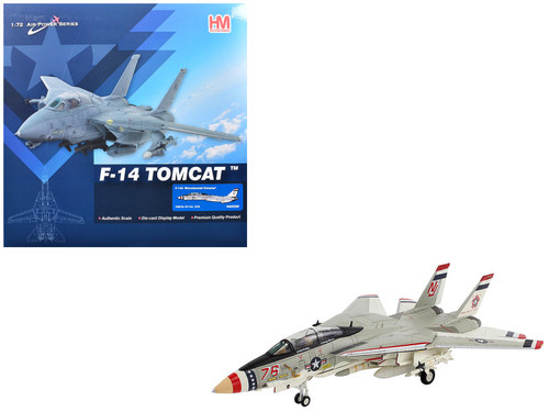 Grumman F-14A Tomcat Fighter Aircraft "Bicentennial Scheme VF-124" (1976) United States Navy "Air Power Series" 1/72 Diecast Model by Hobby Master Grumman F-14A Tomcat Fighter Aircraft "Bicentennial Scheme VF-124" (1976) United States Navy "Air Power Series" 1/72 Diecast Model by Hobby Master
