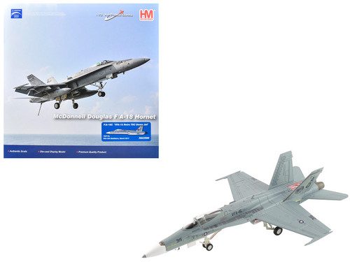 McDonnell Douglas F/A-18C Hornet Aircraft "VFA-15 Retro TAC Demo Jet VFA-106 Gladiators" (2017) United States Navy "Air Power Series" 1/72 Diecast Model by Hobby Master McDonnell Douglas F/A-18C Hornet Aircraft "VFA-15 Retro TAC Demo Jet VFA-106 Gladiators" (2017) United States Navy "Air Power Series" 1/72 Diecast Model by Hobby Master
