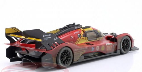 1/18 BBurago 2024 Ferrari 499P Dirty Version #50 Winner 24h LeMans Ferrari AF Corse Antonio Fuoco, Miguel Molina, Nicklas Nielsen Diecast Car Model 1/18 BBurago 2024 Ferrari 499P Dirty Version #50 Winner 24h LeMans Ferrari AF Corse Antonio Fuoco, Miguel Molina, Nicklas Nielsen Diecast Car Model