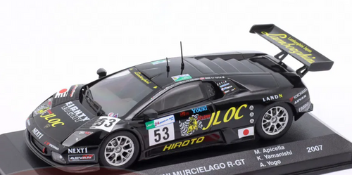 1/43 Altaya 2007 Lamborghini Murcielago R-GT #53 24h LeMans JLOC Isao Noritake Kouji Yamanishi, Atsushi Yogou, Marco Apicella Car Model 1/43 Altaya 2007 Lamborghini Murcielago R-GT #53 24h LeMans JLOC Isao Noritake Kouji Yamanishi, Atsushi Yogou, Marco Apicella Car Model