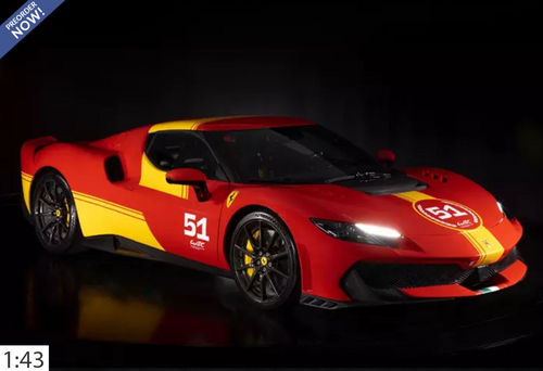 1/43 BBR Ferrari 296 Speciale (499P 2024 Livery Race #51) Car Model Limited 51 Pieces