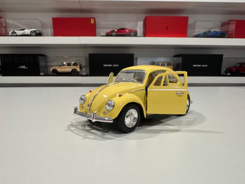 1/32 Kinsmart 1967 Volkswagen Beetle Pastel Solid Colors 5″ (Yellow) Diecast Car Model (new no retail box) 1/32 Kinsmart 1967 Volkswagen Beetle Pastel Solid Colors 5″ (Yellow) Diecast Car Model (new no retail box)