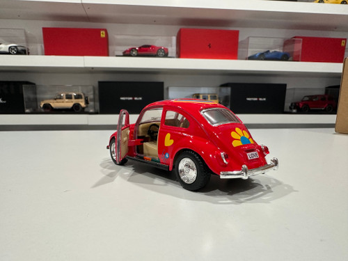 1/32 Kinsmart 1967 Volkswagen Classical Beetle Print Flowers 5″ (Red) Diecast Car Model (new no retail box) 1/32 Kinsmart 1967 Volkswagen Classical Beetle Print Flowers 5″ (Red) Diecast Car Model (new no retail box)