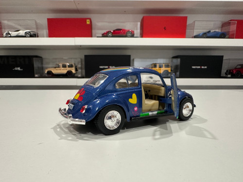 1/32 Kinsmart 1967 Volkswagen Classical Beetle Print Flowers 5″ (Blue) Diecast Car Model (new no retail box) 1/32 Kinsmart 1967 Volkswagen Classical Beetle Print Flowers 5″ (Blue) Diecast Car Model (new no retail box)