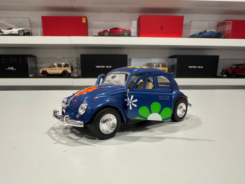1/32 Kinsmart 1967 Volkswagen Classical Beetle Print Flowers 5″ (Blue) Diecast Car Model (new no retail box) 1/32 Kinsmart 1967 Volkswagen Classical Beetle Print Flowers 5″ (Blue) Diecast Car Model (new no retail box)