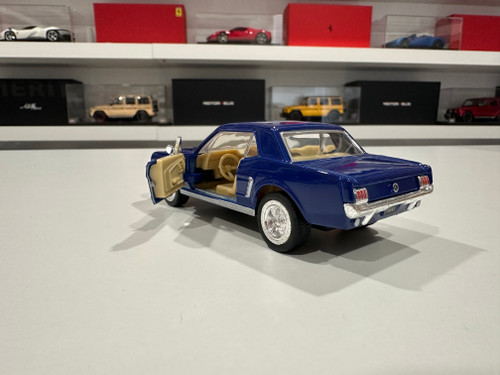 1/36 Kinsmart 1964 1/2 Mustang Hard Top 4.6″ (Blue) Diecast Car Model (new no retail box) 1/36 Kinsmart 1964 1/2 Mustang Hard Top 4.6″ (Blue) Diecast Car Model (new no retail box)