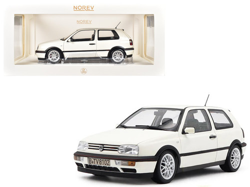 1996 Volkswagen Golf GTI Candy White "20 Years Anniversary Edition" 1/18 Diecast Model Car by Norev 1996 Volkswagen Golf GTI Candy White "20 Years Anniversary Edition" 1/18 Diecast Model Car by Norev