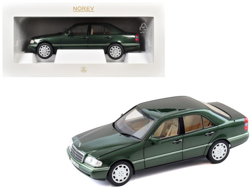 1993 Mercedes-Benz C-Class Malachite Green Metallic 1/18 Diecast Model Car by Norev 1993 Mercedes-Benz C-Class Malachite Green Metallic 1/18 Diecast Model Car by Norev