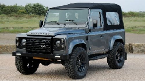1/18 Solido 2016 Land Rover Defender 90 SWB with Rear Cover (Matte Silver) Diecast Car Model