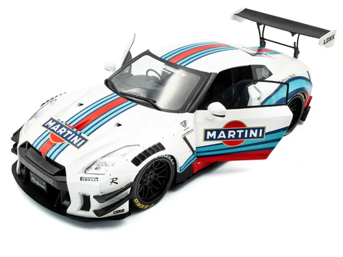 1/18 Solido 2024 Nissan Skyline GT-R GTR R35 LBWK 2.0 Martini Diecast Car Model