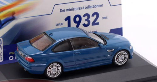 1/43 Solido 2000 BMW M3 E46 Coupe (Laguna Seca Blue) Diecast Car Model
