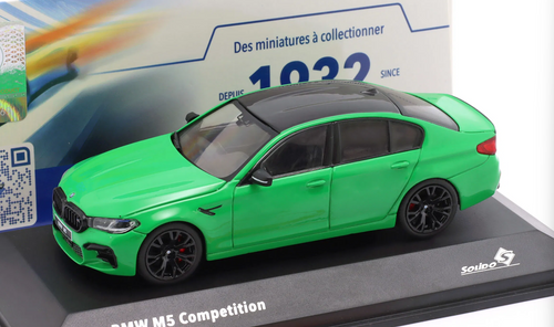 1/43 Solido 2022 BMW M5 Competition F90 (Signal Green) Diecast Car Model