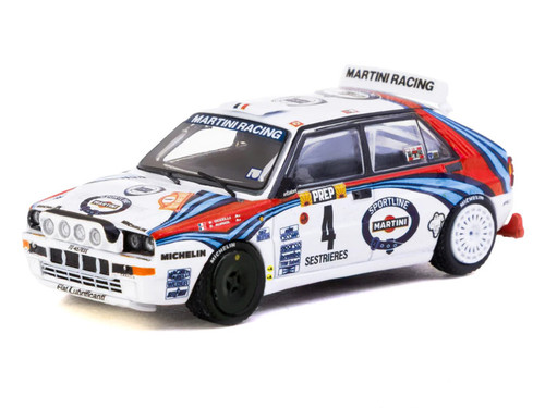 1/64 Tarmac Works 1992 Lancia Delta HF Integrale Monte Carlo Rally Winner Didier Auriol, Bernard Occelli Diecast Car Model