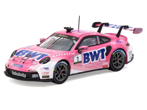 1/64 Tarmac Works 2024 Porsche 911 GT3 Cup (992) Porsche Mobil 1 Supercup Harry King Diecast Car Model