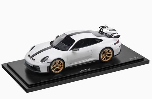 1/18 Dealer Edition 2024 Porsche 911 (992.2) GT3 (White with Golden Wheels) Car Model 1/18 Dealer Edition 2024 Porsche 911 (992.2) GT3 (White with Golden Wheels) Car Model