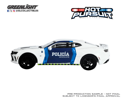 1/64 Greenlight 2017 Chevrolet Camaro Policia Estatal GTO (Guanajuato Mexico) Diecast Car Model 1/64 Greenlight 2017 Chevrolet Camaro Policia Estatal GTO (Guanajuato Mexico) Diecast Car Model