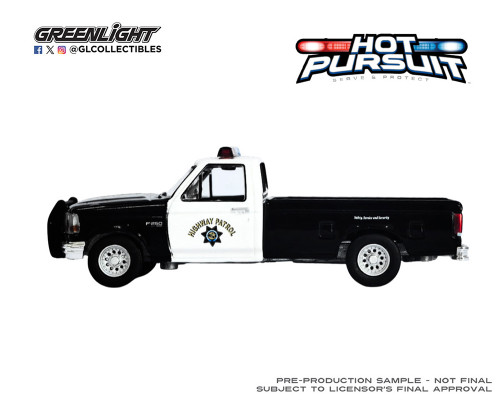 1/64 Greenlight 1996 Ford F-250 California Highway Patrol Diecast Car Model 1/64 Greenlight 1996 Ford F-250 California Highway Patrol Diecast Car Model