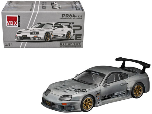 Toyota Supra "Top Secret" GT300 RHD (Right Hand Drive) Raw Metal "Vintage Diecast Expo Hong Kong 2025" 1/64 Diecast Model Car by Pop Race Toyota Supra "Top Secret" GT300 RHD (Right Hand Drive) Raw Metal "Vintage Diecast Expo Hong Kong 2025" 1/64 Diecast Model Car by Pop Race