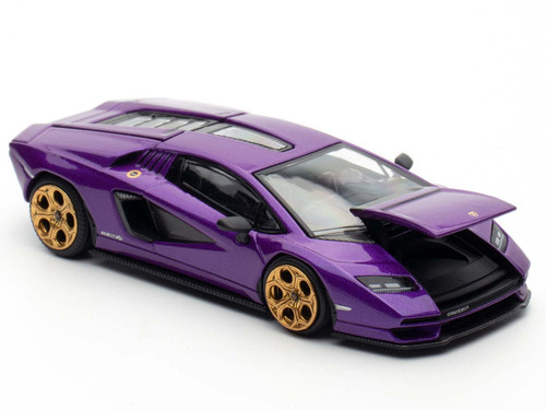Lamborghini Countach LPI 800-4 Viola Pasifae Purple Metallic "Hong Kong Toycar Salon 2025" 1/64 Diecast Model Car by Pop Race Lamborghini Countach LPI 800-4 Viola Pasifae Purple Metallic "Hong Kong Toycar Salon 2025" 1/64 Diecast Model Car by Pop Race
