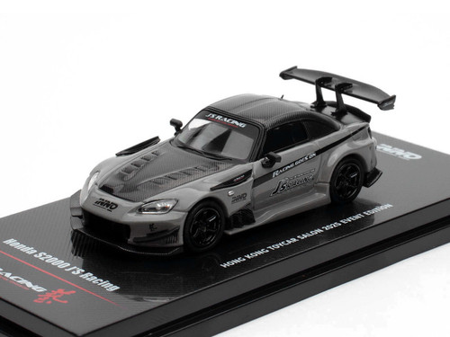 Honda S2000 RHD (Right Hand Drive) "J's Racing" Gray with Carbon Hood and Top "Hong Kong Toycar Salon 2025 Event Edition" 1/64 Diecast Model Car by Inno Models Honda S2000 RHD (Right Hand Drive) "J's Racing" Gray with Carbon Hood and Top "Hong Kong Toycar Salon 2025 Event Edition" 1/64 Diecast Model Car by Inno Models
