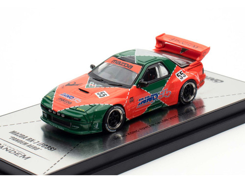 Mazda RX7 (FC3S) "Pandem Aero" RHD (Right Hand Drive) #55 Red and Green "Hong Kong Toycar Salon 2025 Event Edition" 1/64 Diecast Model Car by Inno Models Mazda RX7 (FC3S) "Pandem Aero" RHD (Right Hand Drive) #55 Red and Green "Hong Kong Toycar Salon 2025 Event Edition" 1/64 Diecast Model Car by Inno Models