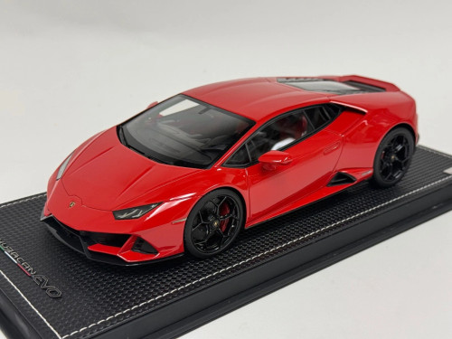 1/18 MR Collection Lamborghini Huracan Evo Coupe (Red) Car Model ONE OFF 1/18 MR Collection Lamborghini Huracan Evo Coupe (Red) Car Model ONE OFF