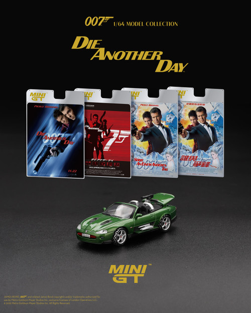 1/64 Mini GT Jaguar XKR "Die Another Day" James Bond 007 (Greed) Diecast Car Model 1/64 Mini GT Jaguar XKR "Die Another Day" James Bond 007 (Greed) Diecast Car Model