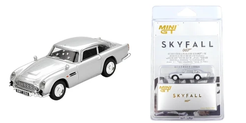 1/64 Mini GT Aston Martin DB5 “Skyfall” James Bond 007 (Silver) Diecast Car Model