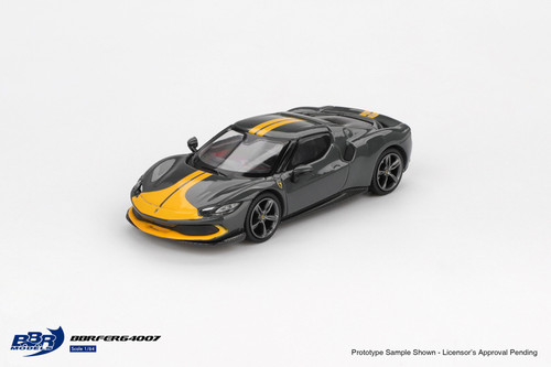 1/64 BBR Ferrari 296 GTB Assetto Fiorano (Grigio Scuro Grey) Diecast Car Model 1/64 BBR Ferrari 296 GTB Assetto Fiorano (Grigio Scuro Grey) Diecast Car Model
