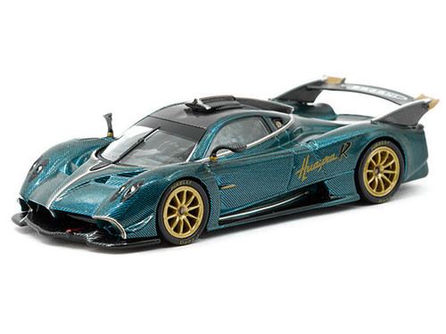 1/64 Tarmac Works Pagani Huayra R Monterey Car Week 2025 USA Event Special Edition (Turquoise Carbon Blue) Diecast Car Model