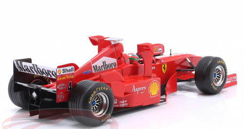 1/18 Werk83 1998 Formula 1 Eddie Irvine Ferrari F300 Tower Wings #4 3rd Imola GP Diecast Car Model