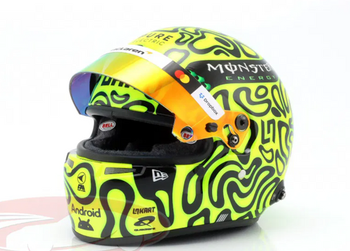 1/2 Bell 2025 Formula 1 Lando Norris #4 McLaren F1 Team Helmet Model 1/2 Bell 2025 Formula 1 Lando Norris #4 McLaren F1 Team Helmet Model
