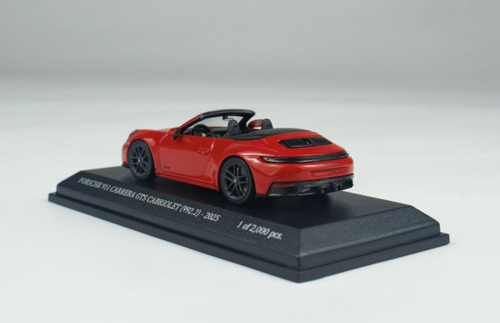 1/64 Minichamps 2025 Porsche 911 (992.2) Carrera GTS Cabriolet (Red) Diecast Car Model 1/64 Minichamps 2025 Porsche 911 (992.2) Carrera GTS Cabriolet (Red) Diecast Car Model