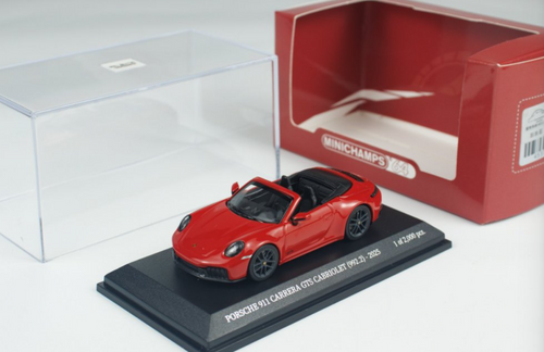 1/64 Minichamps 2025 Porsche 911 (992.2) Carrera GTS Cabriolet (Red) Diecast Car Model 1/64 Minichamps 2025 Porsche 911 (992.2) Carrera GTS Cabriolet (Red) Diecast Car Model