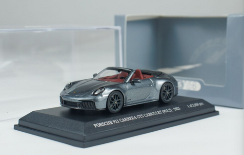 1/64 Minichamps 2025 Porsche 911 (992.2) Carrera GTS Cabriolet (Metallic Grey) Diecast Car Model 1/64 Minichamps 2025 Porsche 911 (992.2) Carrera GTS Cabriolet (Metallic Grey) Diecast Car Model