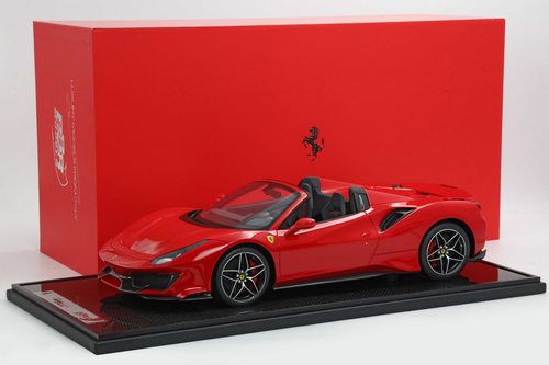 1/12 BBR Ferrari 488 Pista Spider Open Roof (Rosso Corsa Red) Car Model Limited 10 Pieces 1/12 BBR Ferrari 488 Pista Spider Open Roof (Rosso Corsa Red) Car Model Limited 10 Pieces