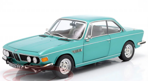 1/12 KK-Scale 1971 BMW 3.0 CSi (E9) with Alloy Rims (Turquoise Metallic Blue) Diecast Car Model 1/12 KK-Scale 1971 BMW 3.0 CSi (E9) with Alloy Rims (Turquoise Metallic Blue) Diecast Car Model