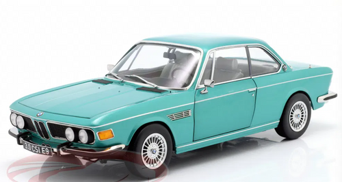 1/12 KK-Scale 1971 BMW 3.0 CSi (E9) with Alpina Rims (Turquoise Metallic Blue) Diecast Car Model 1/12 KK-Scale 1971 BMW 3.0 CSi (E9) with Alpina Rims (Turquoise Metallic Blue) Diecast Car Model