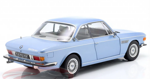 1/12 KK-Scale 1971 BMW 3.0 CSi (E9) with Alpina Rims (Light Blue Metallic) Diecast Car Model 1/12 KK-Scale 1971 BMW 3.0 CSi (E9) with Alpina Rims (Light Blue Metallic) Diecast Car Model