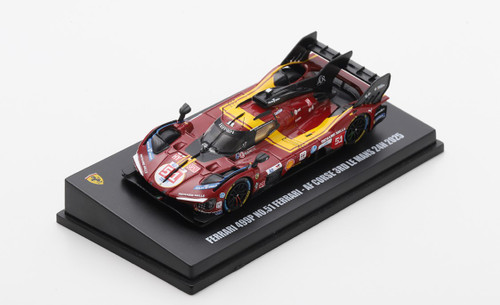 1/64 Looksmart 2025 Ferrari 499P No.51 FERRARI - AF CORSE 3rd Le Mans 24H 2025 A. Pier Guidi - J. Calado - A. Giovinazzi Car Model 1/64 Looksmart 2025 Ferrari 499P No.51 FERRARI - AF CORSE 3rd Le Mans 24H 2025 A. Pier Guidi - J. Calado - A. Giovinazzi Car Model