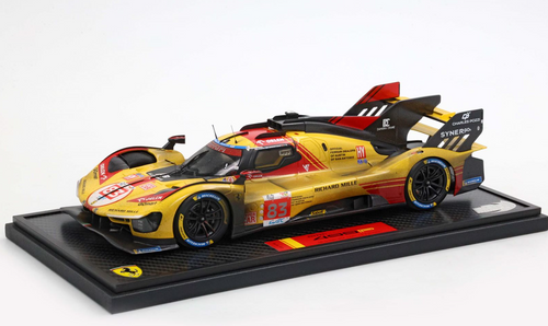 1/18 BBR 2024 Ferrari 499P #83 Le Mans Kubica, Yifei, Shwartzman Car Model Dirty Version Limited 49 Pieces 1/18 BBR 2024 Ferrari 499P #83 Le Mans Kubica, Yifei, Shwartzman Car Model Dirty Version Limited 49 Pieces