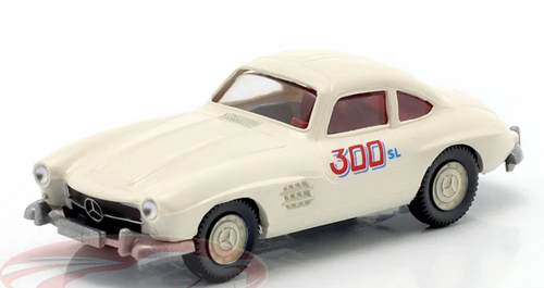 1/87 Wiking Mercedes-Benz 300 SL Aluminium White Car Model 1/87 Wiking Mercedes-Benz 300 SL Aluminium White Car Model
