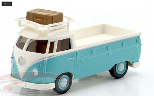 1/87 Wiking Volkswagen VW T1 Flatbed New York New York (Light Blue & White) Car Model 1/87 Wiking Volkswagen VW T1 Flatbed New York New York (Light Blue & White) Car Model