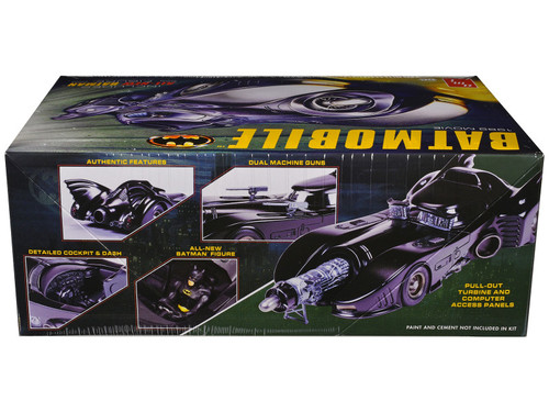 Skill 2 Model Kit Batmobile with Seated Batman Figure "Batman" (1989) Movie 1/25 Scale Model by AMT Skill 2 Model Kit Batmobile with Seated Batman Figure "Batman" (1989) Movie 1/25 Scale Model by AMT