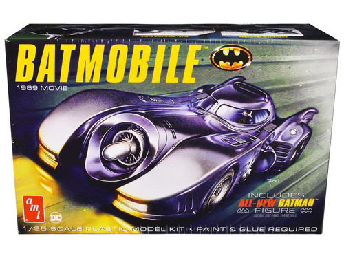 Skill 2 Model Kit Batmobile with Seated Batman Figure "Batman" (1989) Movie 1/25 Scale Model by AMT Skill 2 Model Kit Batmobile with Seated Batman Figure "Batman" (1989) Movie 1/25 Scale Model by AMT
