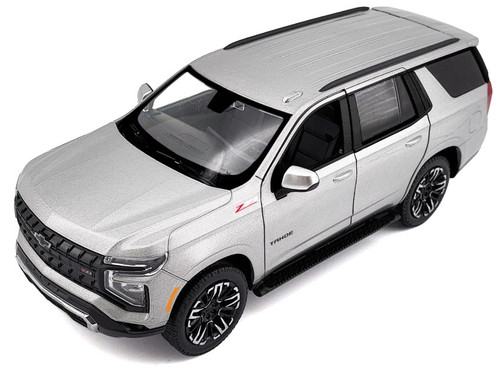 2025 Chevrolet Tahoe Z71 Gray Metallic "Timeless Legends" Series 1/24 Diecast Model Car by Motormax 2025 Chevrolet Tahoe Z71 Gray Metallic "Timeless Legends" Series 1/24 Diecast Model Car by Motormax