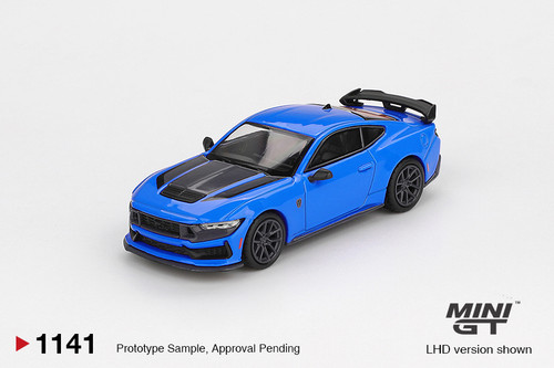 1/64 Mini GT 2024 Ford Mustang Dark Horse (Grabber Blue) Diecast Car Model